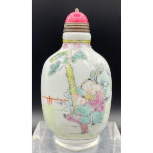 Tabatière En Porcelaine Chine XIXème