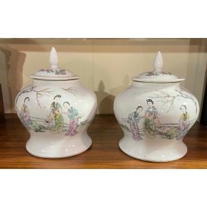 Pair Of 19th Century Porcelain Vases China