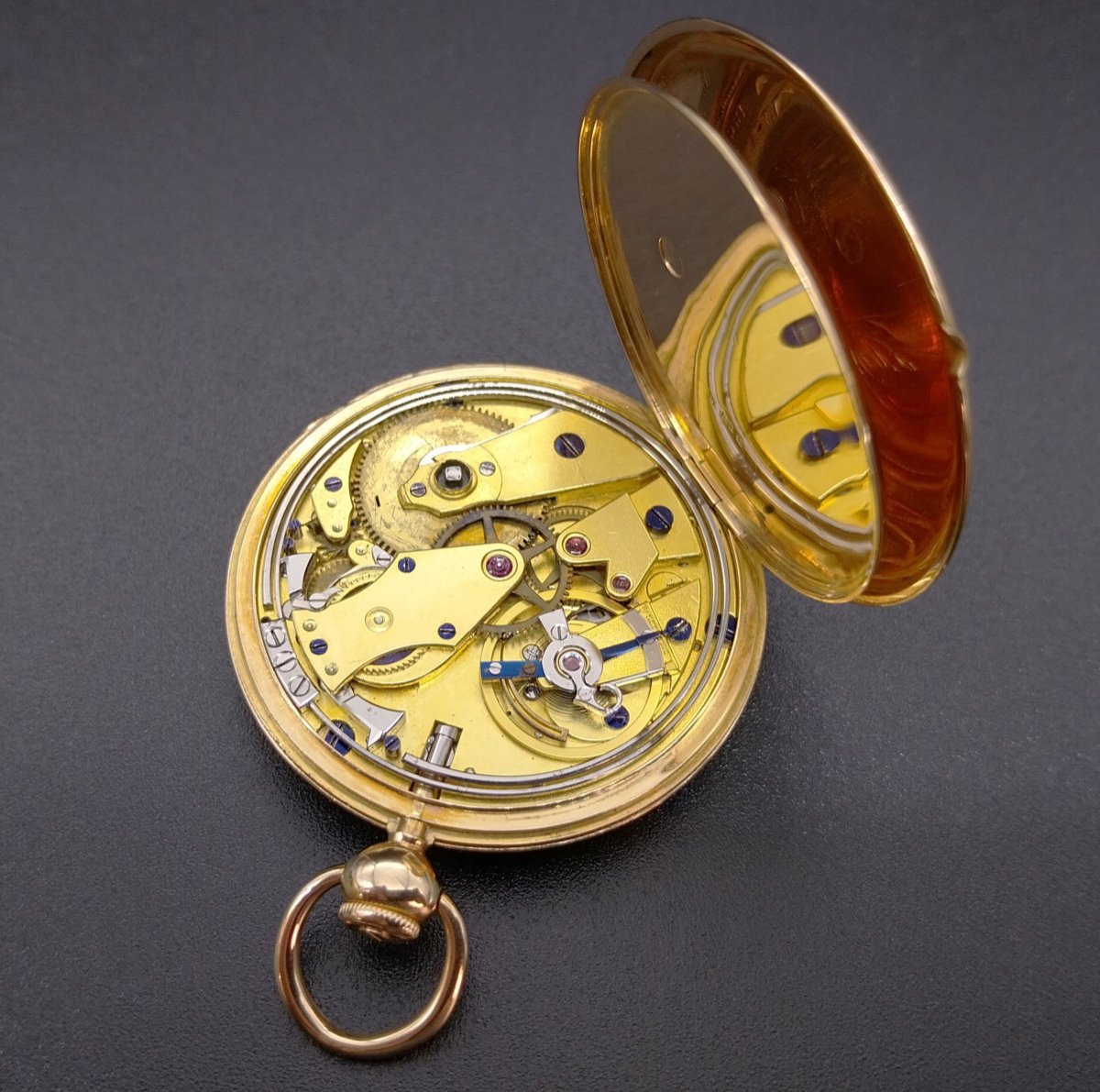 Gold Pocket Watch With Hour And Quarter Repeater, 1825c-photo-4