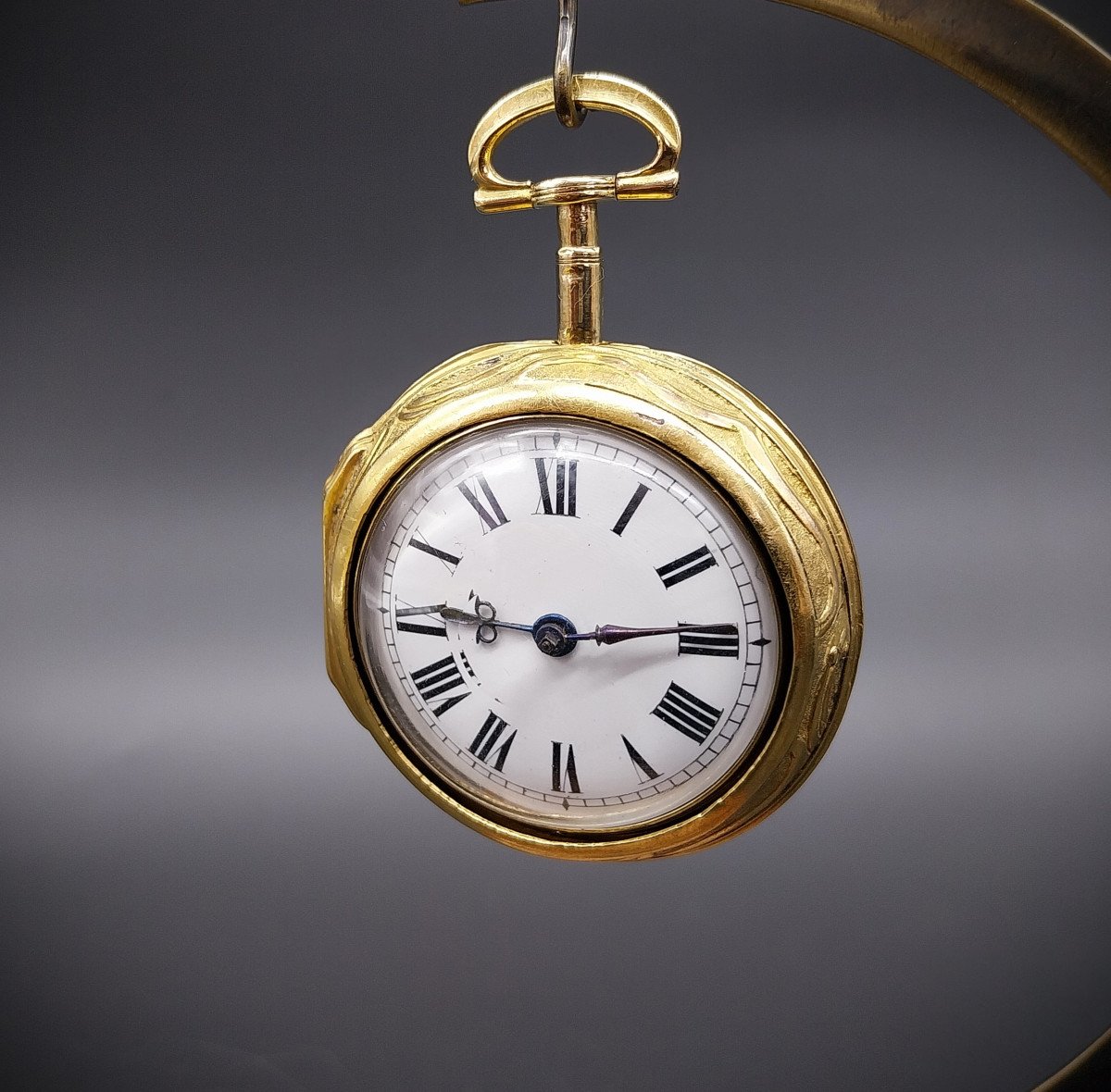 Verge Repousse Pocket Watch, James Vigne, 1780-photo-2
