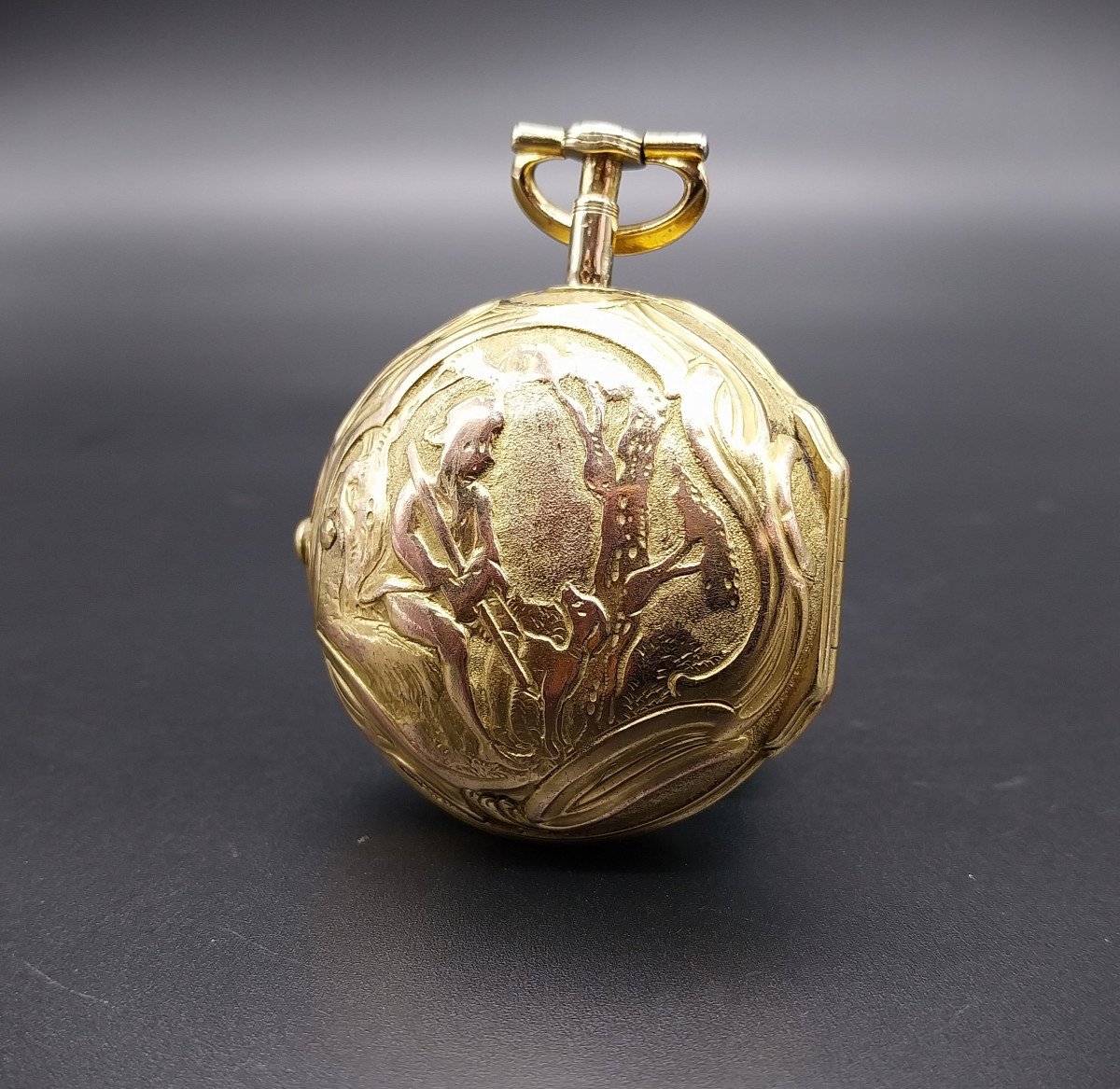 Verge Repousse Pocket Watch, James Vigne, 1780-photo-3