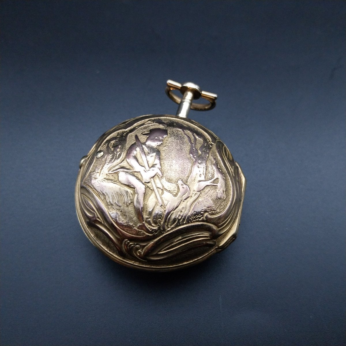 Verge Repousse Pocket Watch, James Vigne, 1780-photo-4