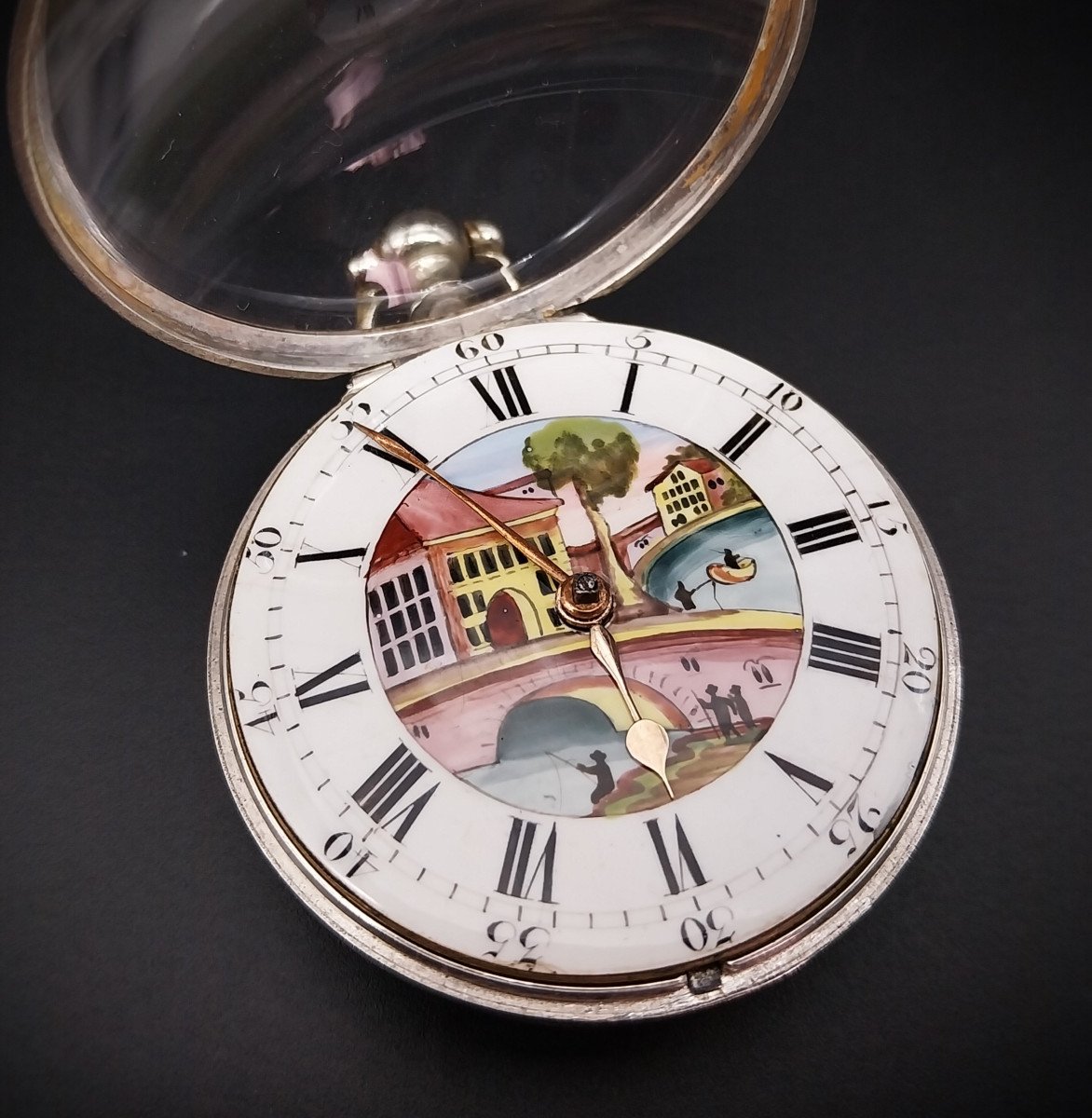 Montre Gousset Avec Miniature Peinte, Douglas London, 1812-photo-2