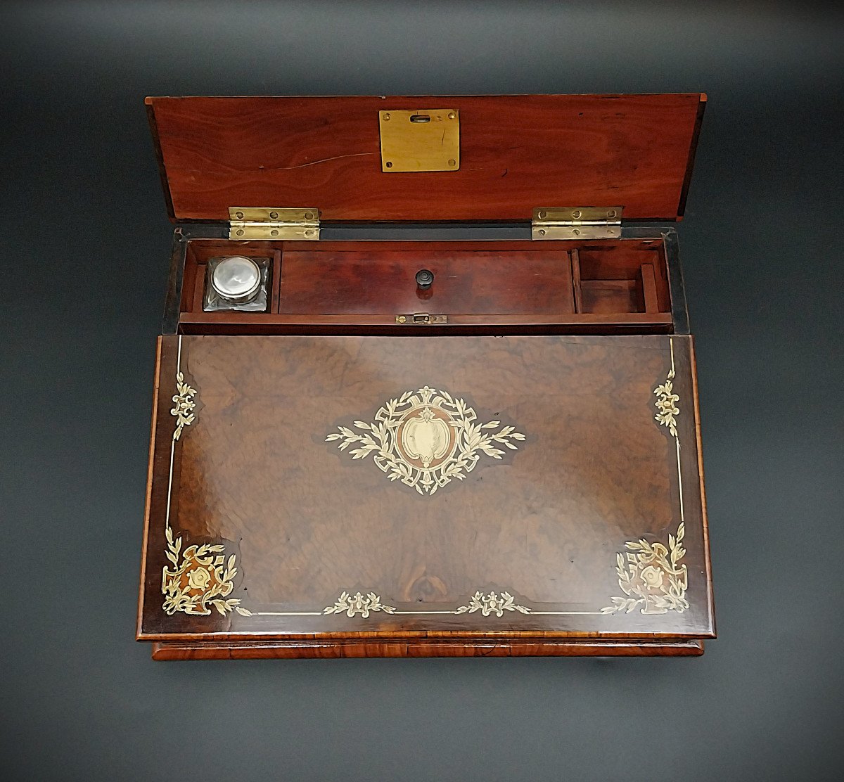 Coffret, écritoire  Napoleon III,  19ème Siecle-photo-5