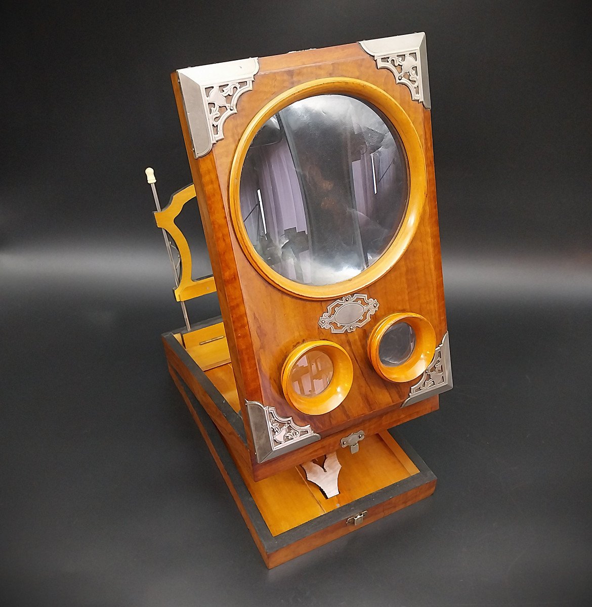 Magnifying Glass, Stereoviewer, Graphoscope, XIX Century-photo-2