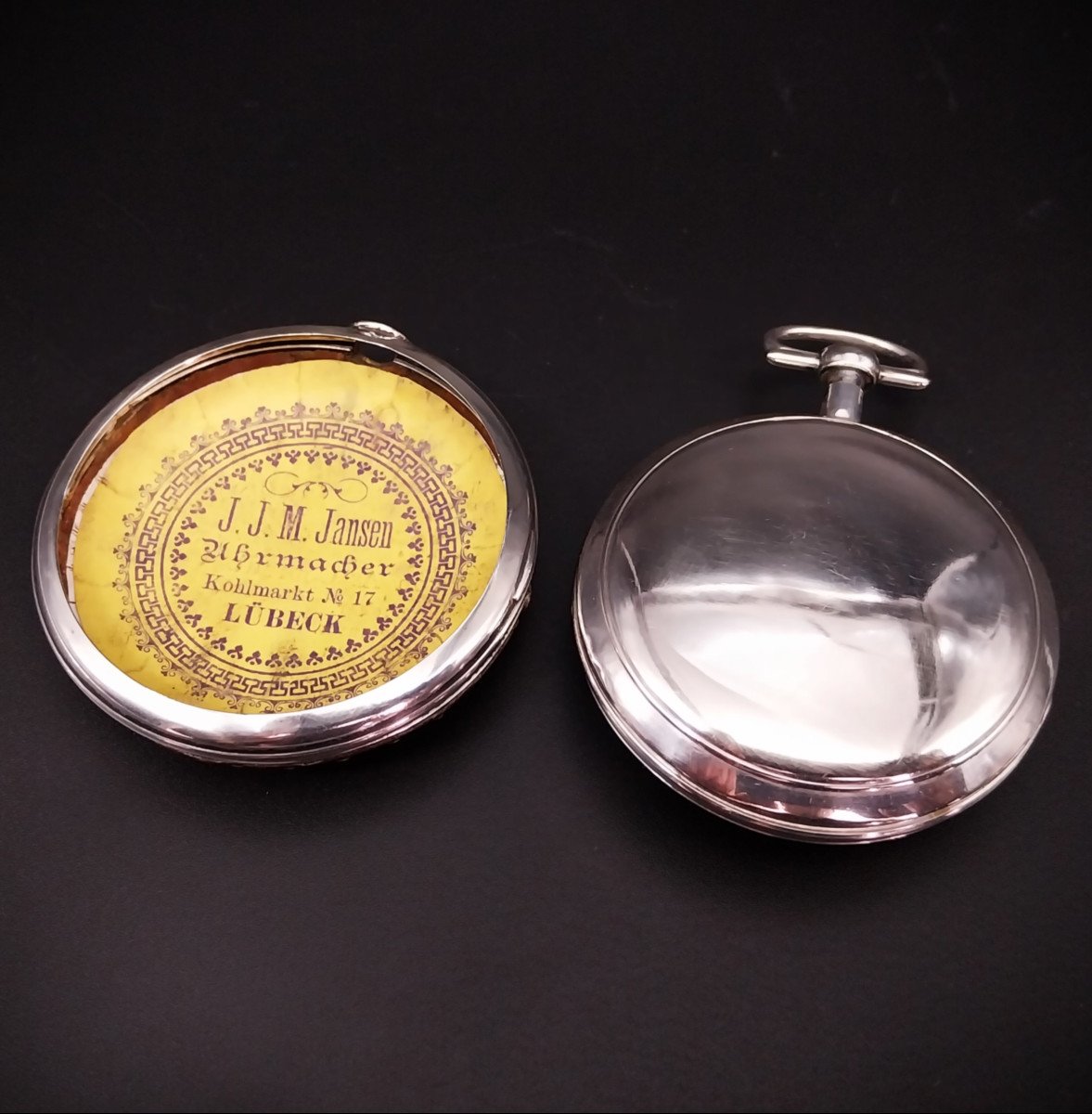 Large Verge Pocket Watch With Tortoisehell  Case.  XVIII Century-photo-2