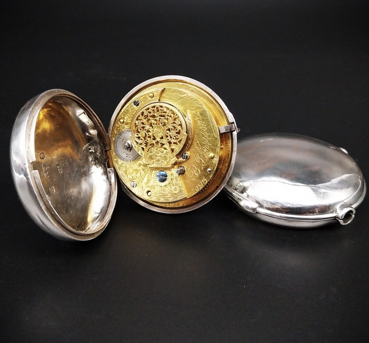 Large  Verge Pair Case Pocket Watch,  Circa 1810.