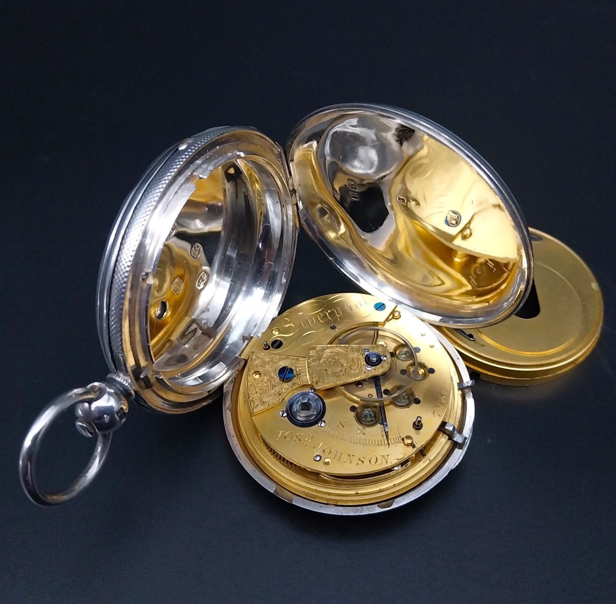 Full Hunter Pocket Watch, Liverpool Jewelling, Joseph Johnson, 1857