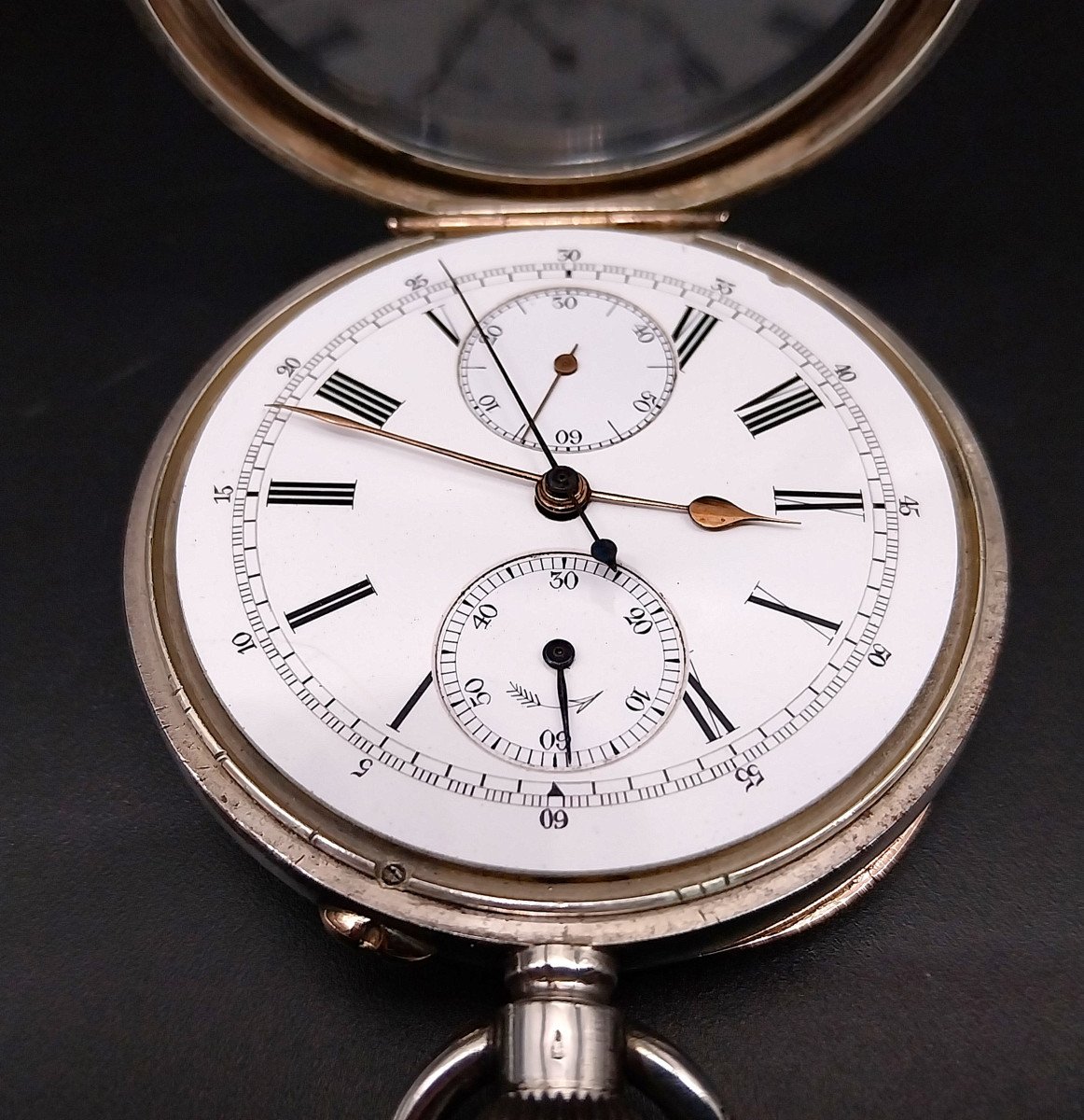 Swisse Chronograph Pocket Watch, 1900-photo-3