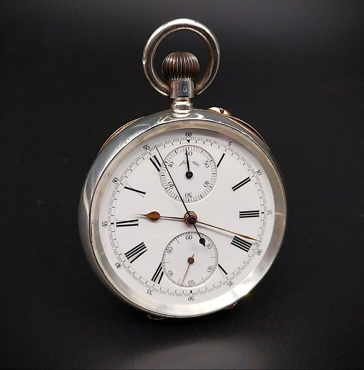 Swisse Chronograph Pocket Watch, 1900-photo-4