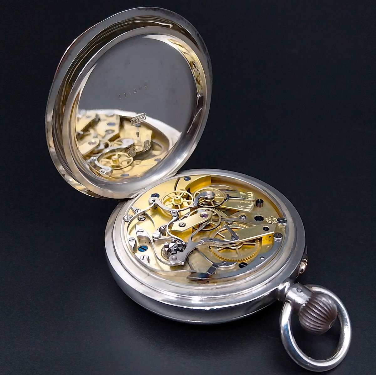 Swisse Chronograph Pocket Watch, 1900-photo-4