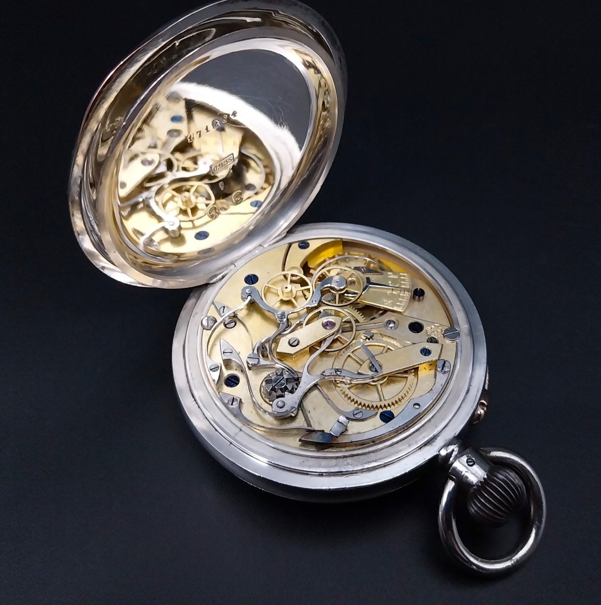 Swisse Chronograph Pocket Watch, 1900-photo-5