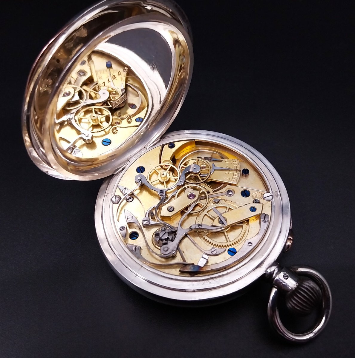 Swisse Chronograph Pocket Watch, 1900-photo-8