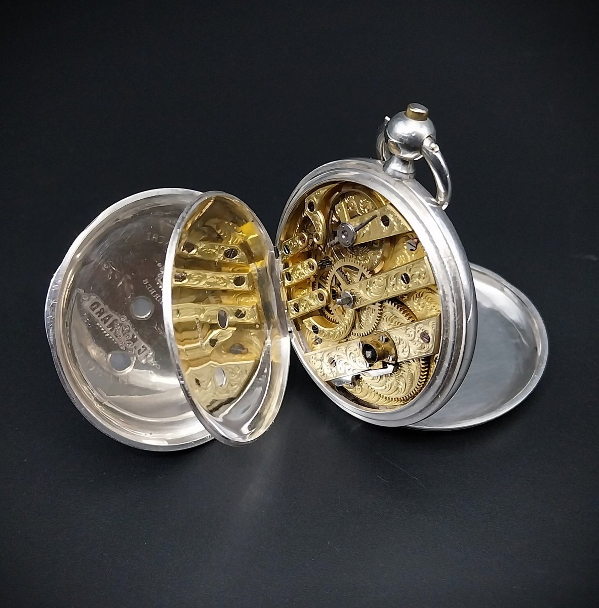 Pocket Watch Full Hunter Monard à Geneve, XIX Century-photo-6