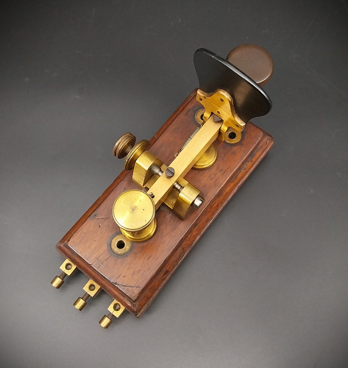 Morse Telegraph Key, Set Of 3.-photo-1