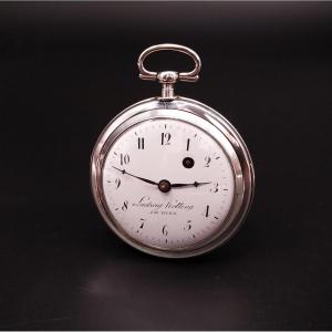 Large Verge Pocket Watch With Tortoisehell  Case.  XVIII Century