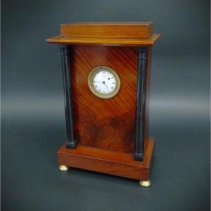 Pocket Watch Holder In Mahogany,  Empire Era , 19th Century