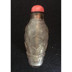 Rock Crystal Snuff Bottle China Ching Dynasty Qing 