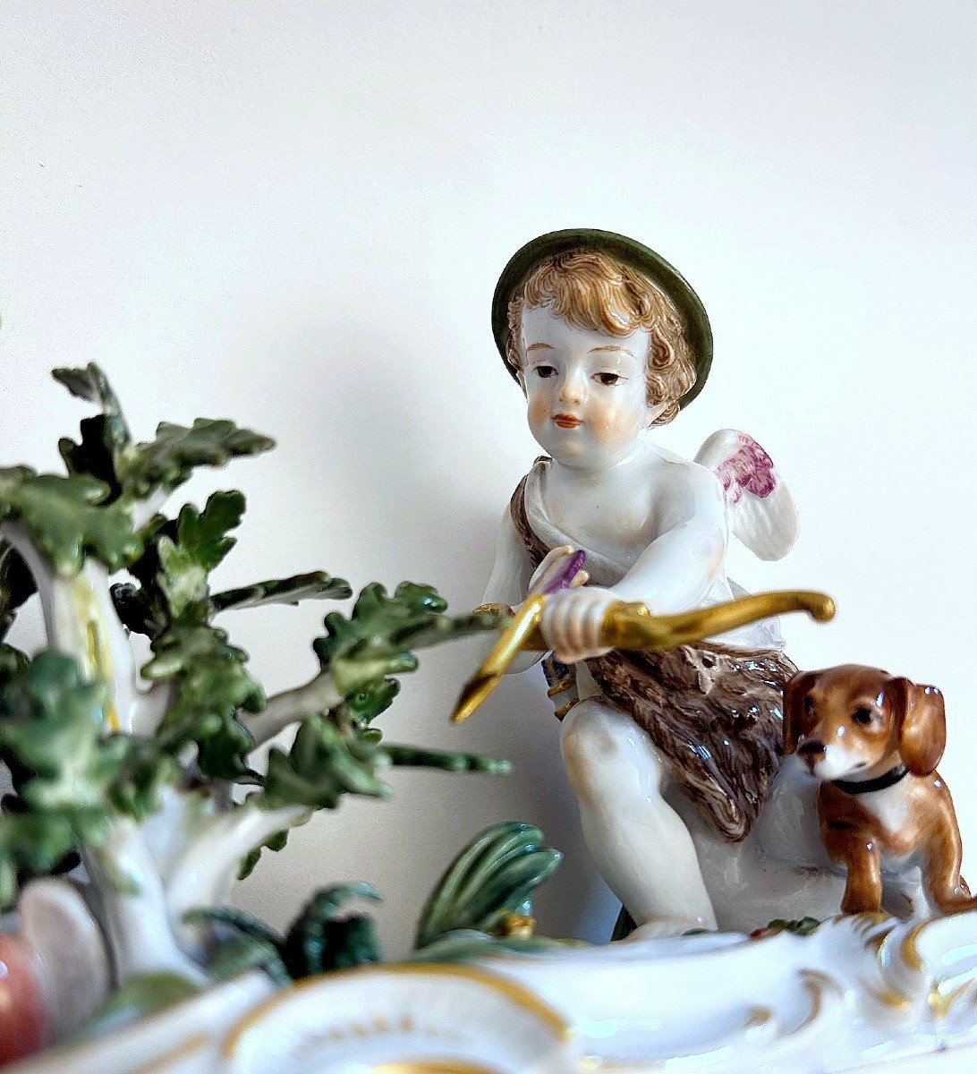 Meissen Porcelain, Puti The Little Hunter Second Half Of The 19th Century-photo-4