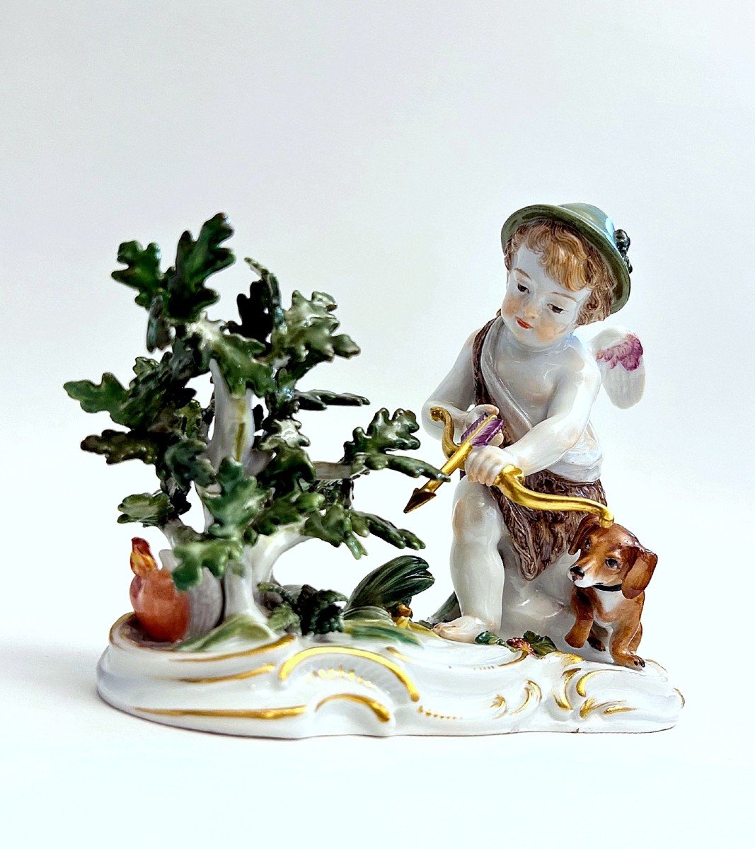 Meissen Porcelain, Puti The Little Hunter Second Half Of The 19th Century