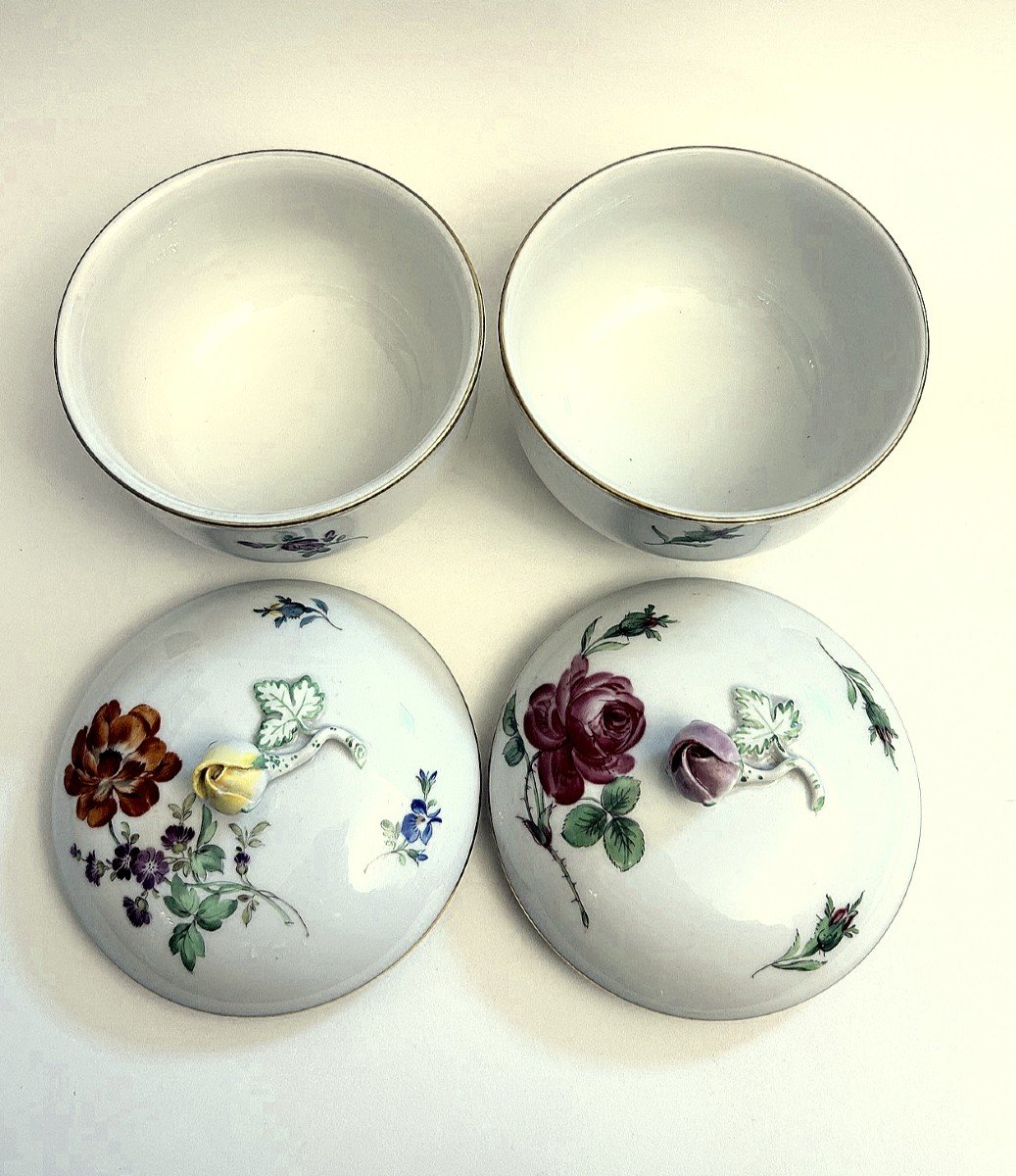 Meissen Porcelain Two Sugar Bowls-photo-3