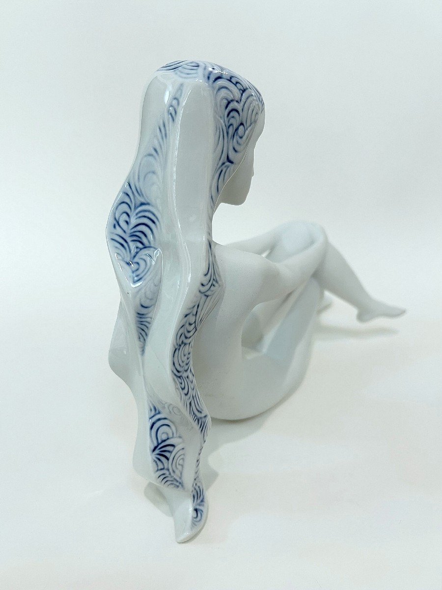 Porcelaine Royal Dux "femme Nue Assise"-photo-4