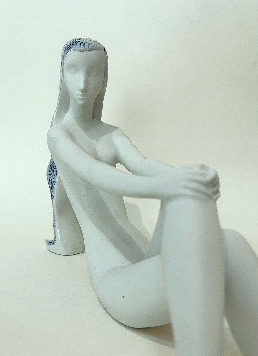 Porcelaine Royal Dux "femme Nue Assise"-photo-3