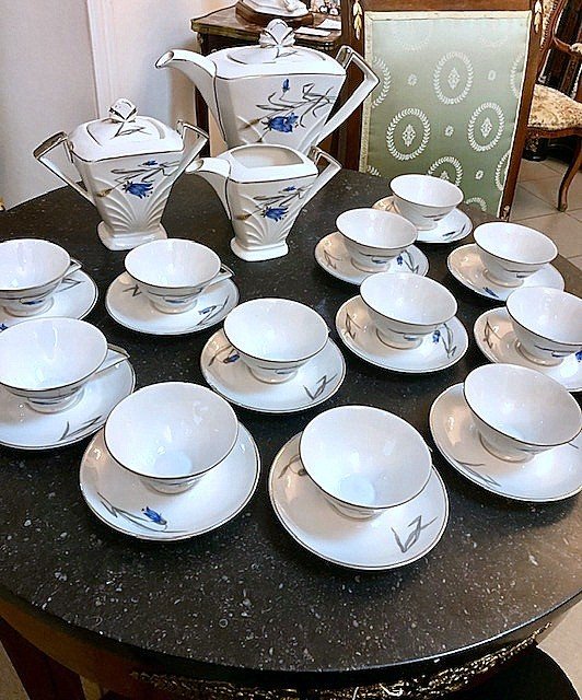 Porcelain Service For 12 People, Imported From Czechoslovakia -photo-2