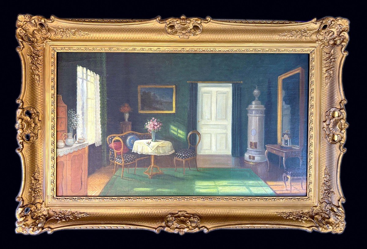 F. Wiesmann "intérieur Biedermeier"