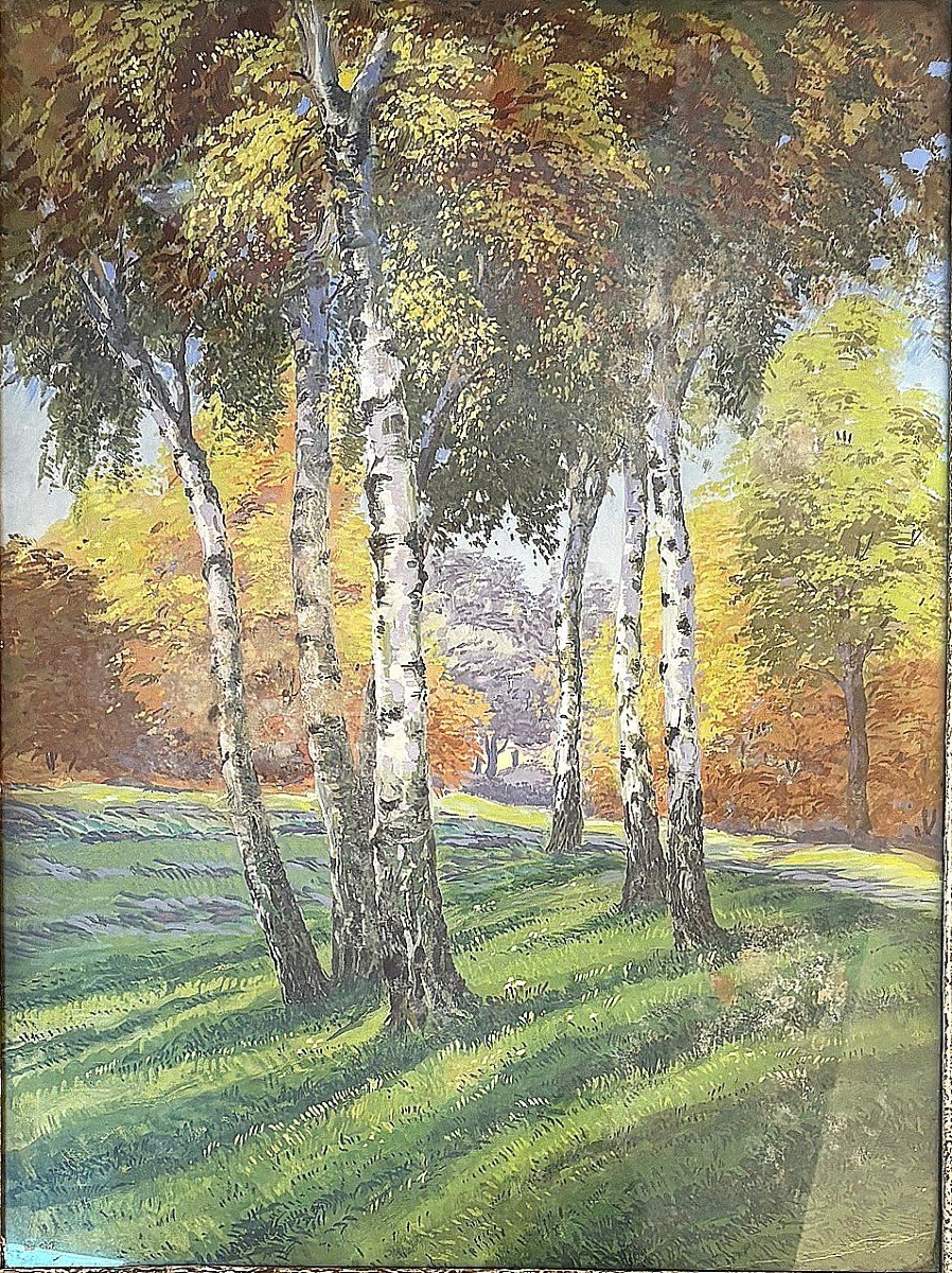 Unknown Painter "birches"-photo-2