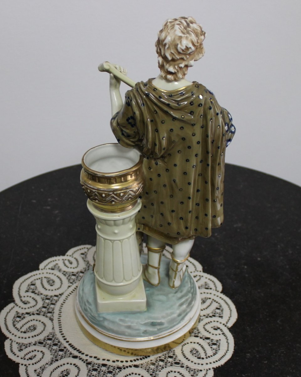 Imperial Amphora Porcelain Figurine Turn Teplitz Austria Art Nouveau Hauter 40cm-photo-4