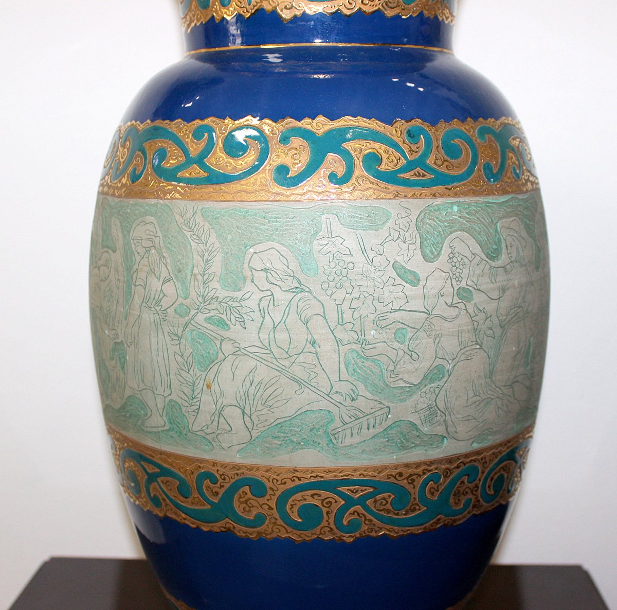 Art Deco Porcelain Vase Manufacture Bohemia Dubí-photo-2