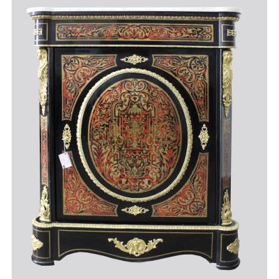 19th Century Napoleon III Salon Boulle Commode Cabinet