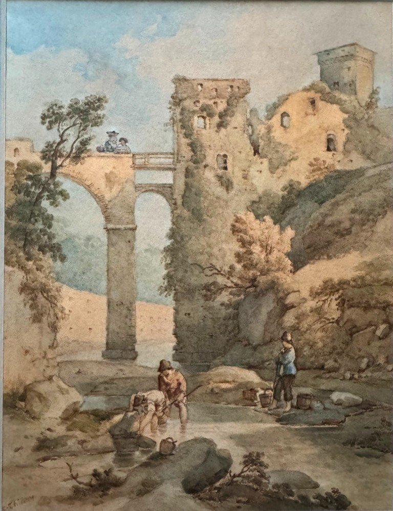 Claude Thienon (1772-1846) Dessin à l'Aquarelle