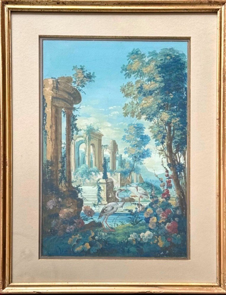 Gouache - 19th Century French School-photo-2