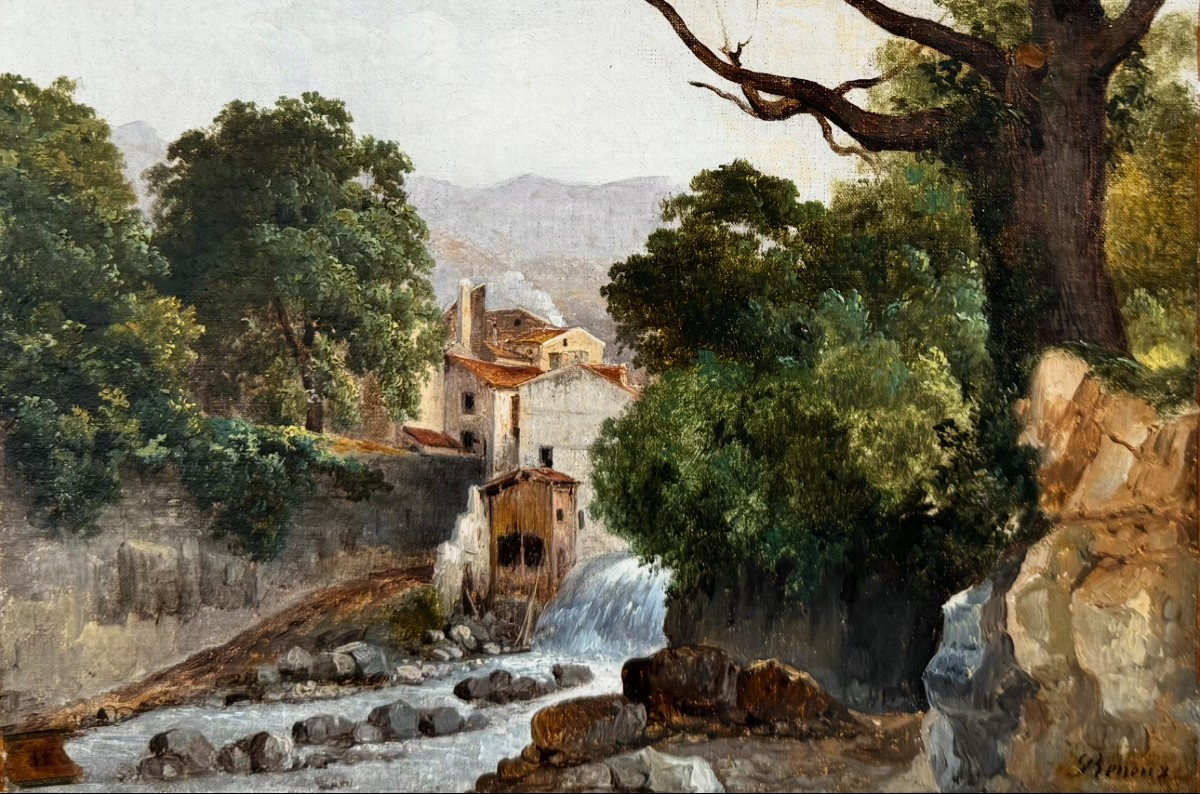 Charles Caius Renoux (1795-1846), Landscape At The River 