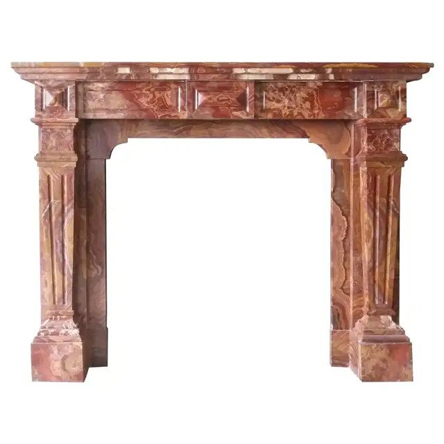 Napoléon III Fireplace In Striking Onyx Tigre Marble