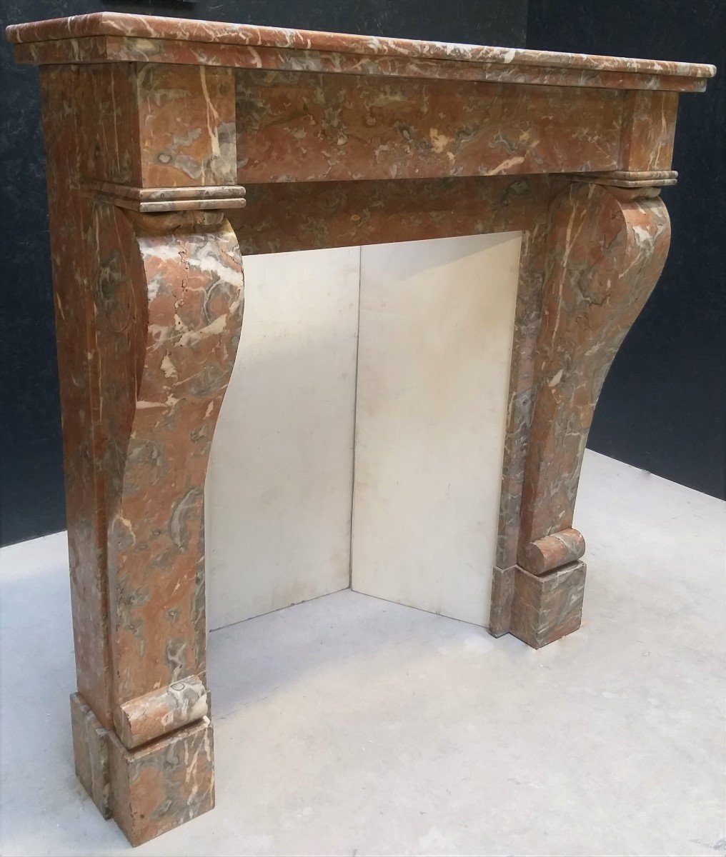 Napoleon III Fireplace In Saint Rémy Marble Ca.1860-photo-4