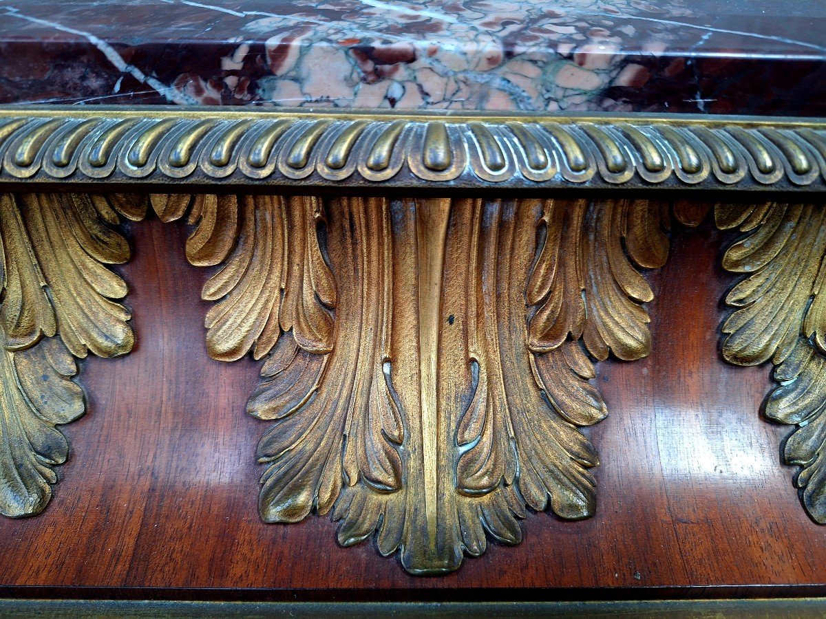 Marquetry Secretary Stamped By Charles Bernel Paris-photo-7