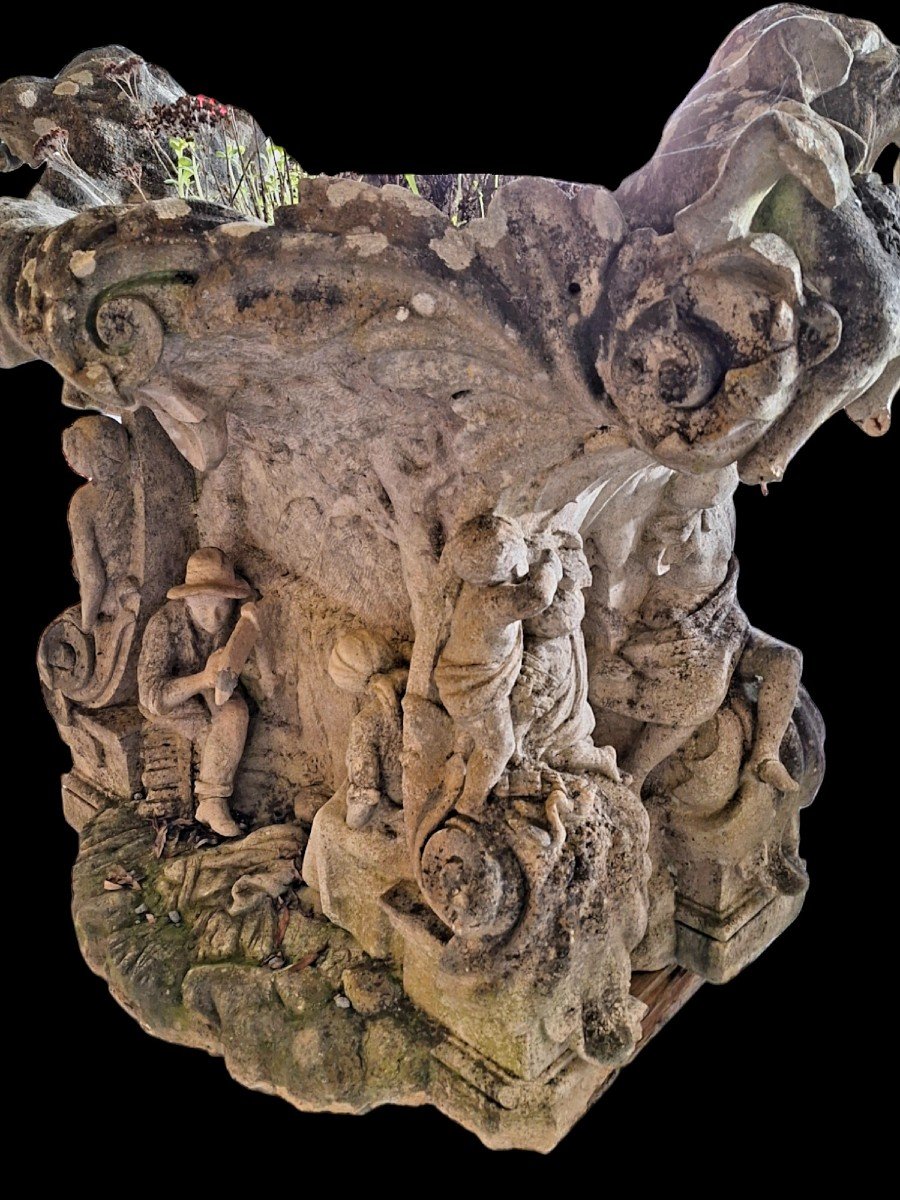 A Large Stone Planter From France -photo-4