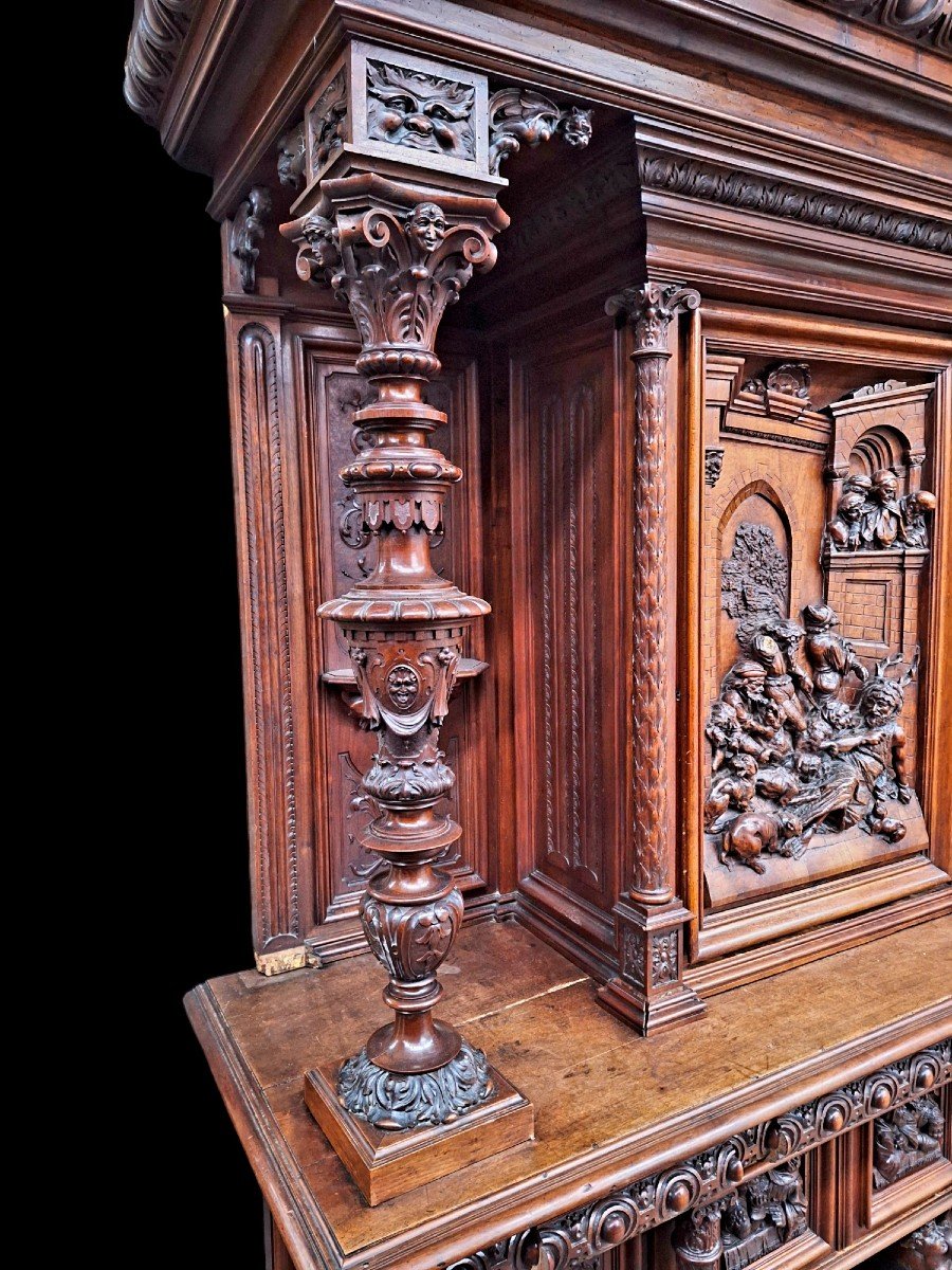 A Large Monumental Walnut Cabinet.-photo-2