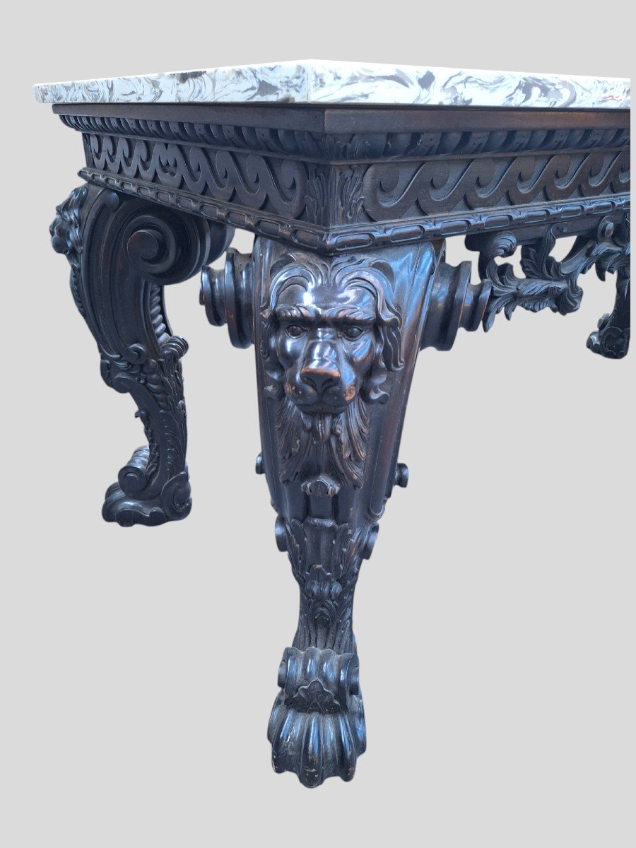 A Large, Highly Carved Console -photo-3