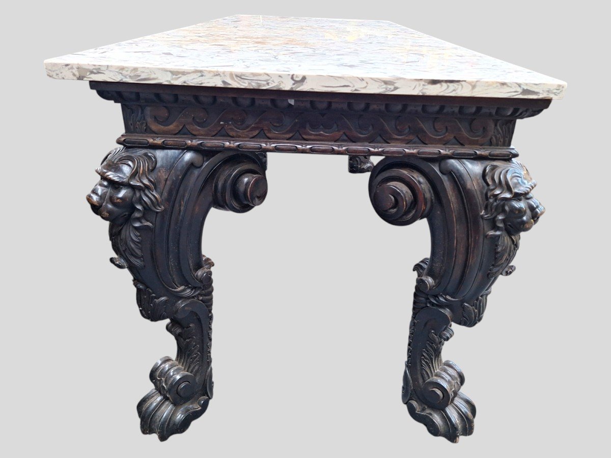 A Large, Highly Carved Console -photo-4