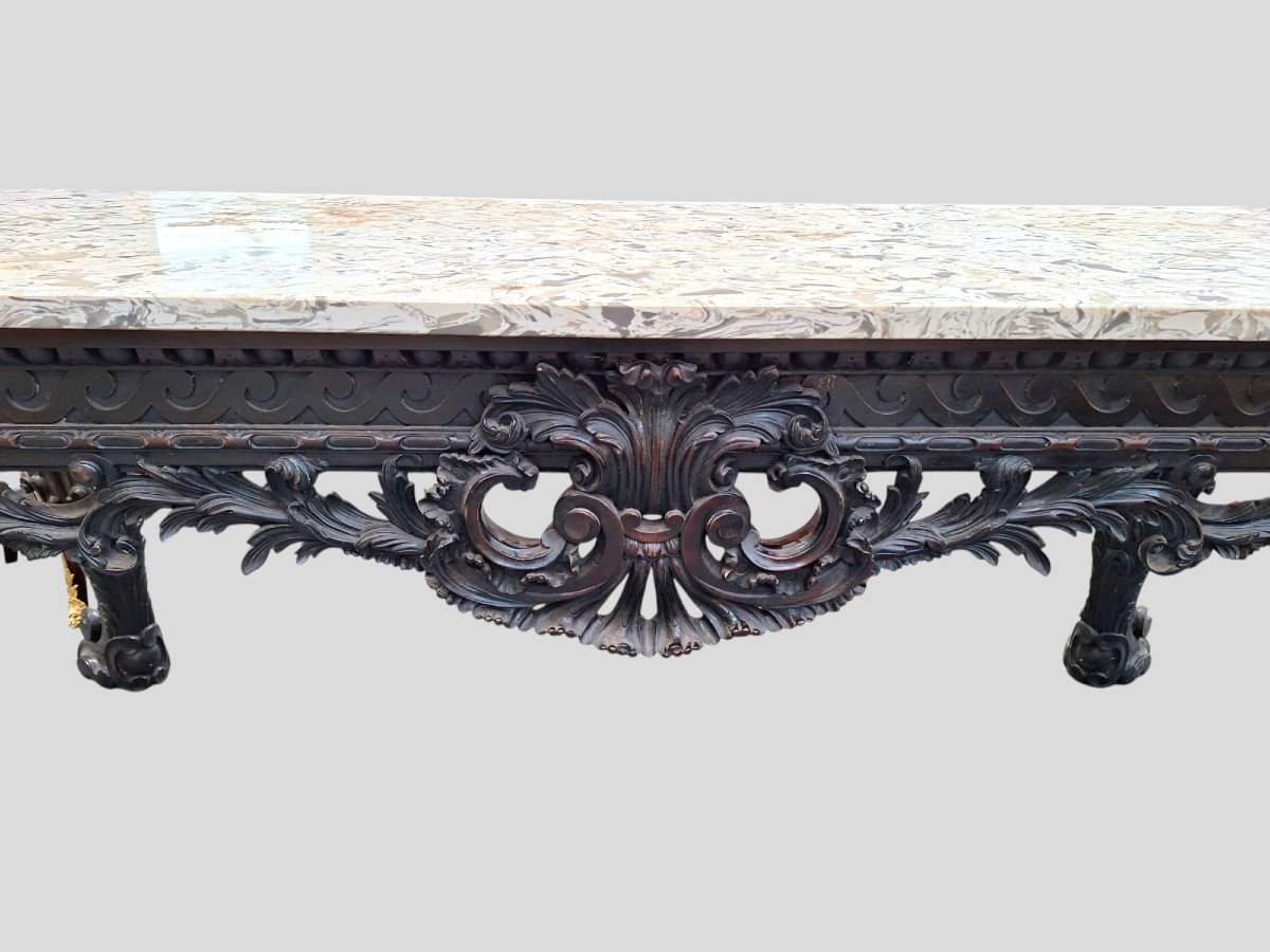 A Large, Highly Carved Console -photo-3