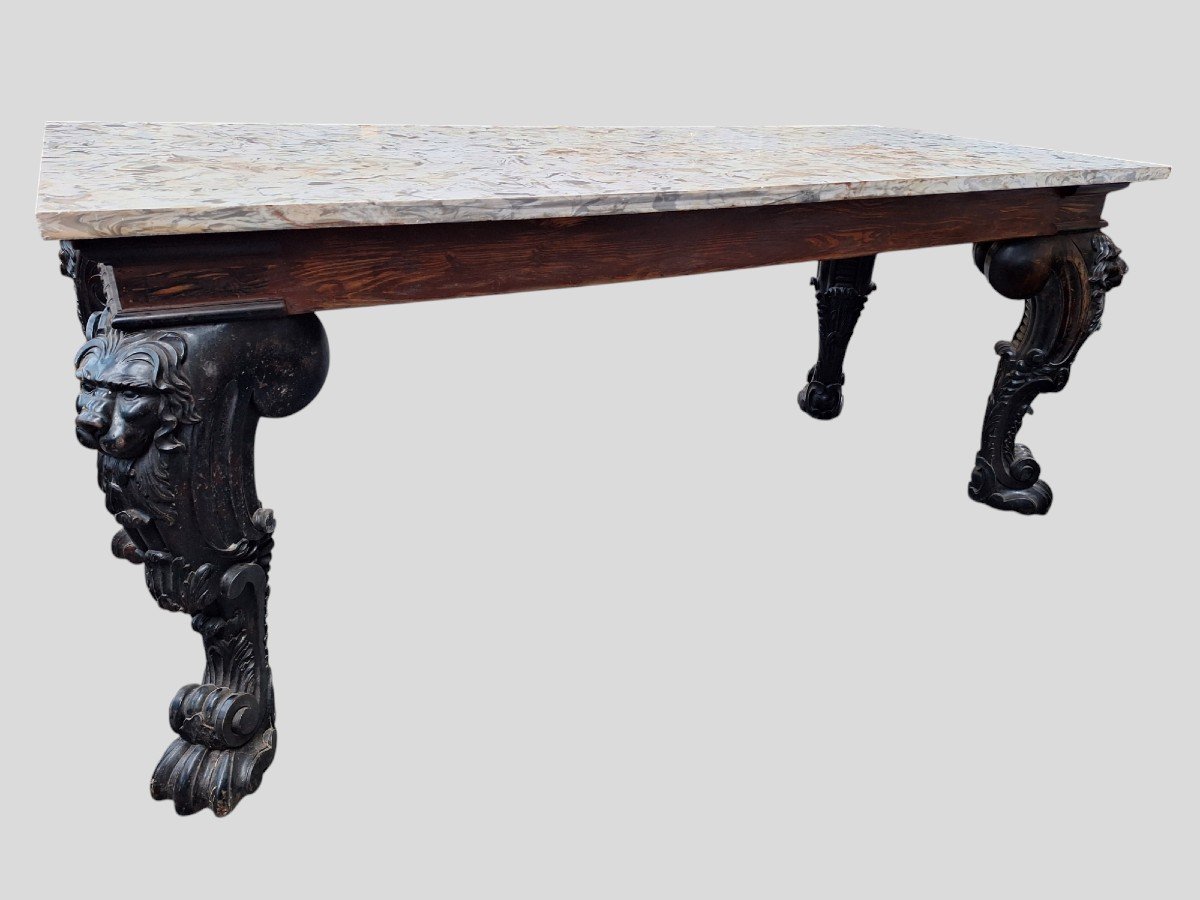 A Large, Highly Carved Console -photo-5