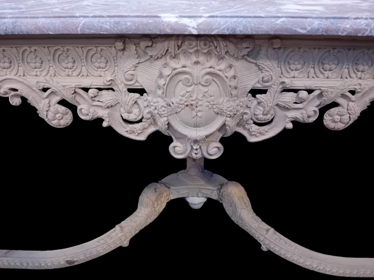 Une Paire Des Consoles Style Louis XIV-photo-2