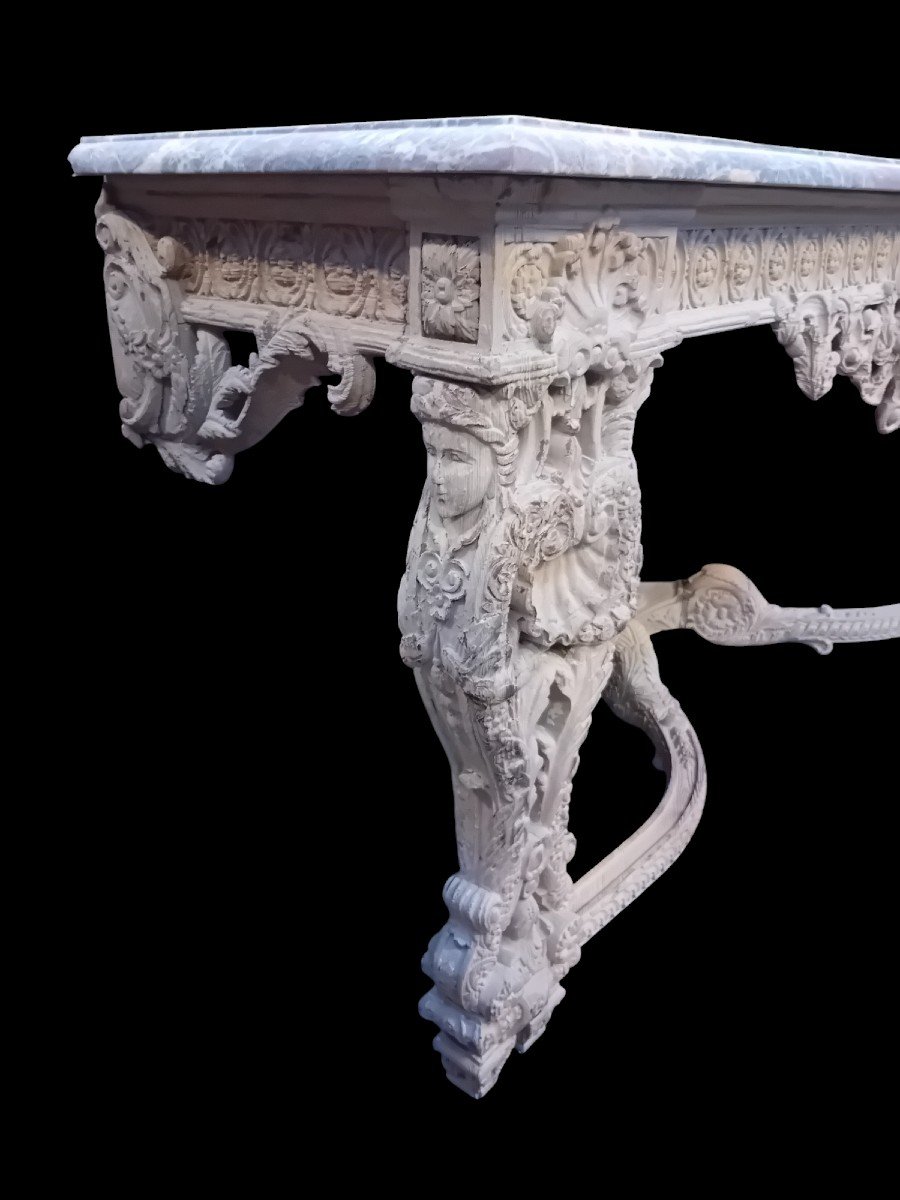 Une Paire Des Consoles Style Louis XIV-photo-4