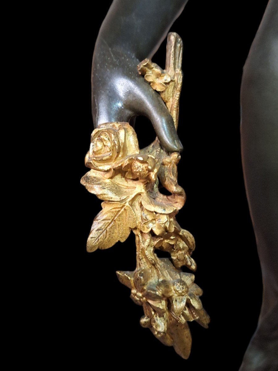 An Exceptional Quality Bronze Torchiere -photo-4