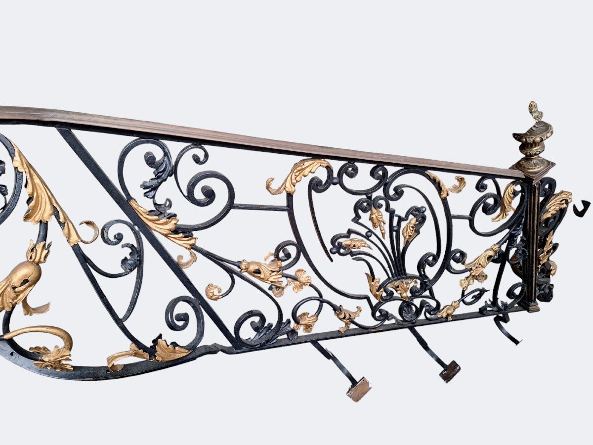 A Wrought Iron Stair Railing-photo-3