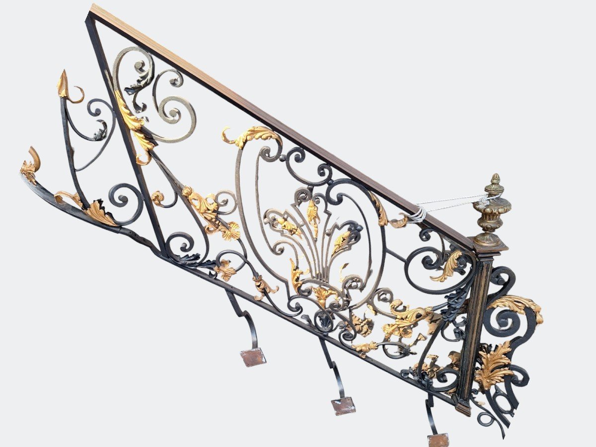 A Wrought Iron Stair Railing